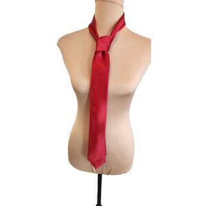 Men's Appt 9 Red Satin Tie
